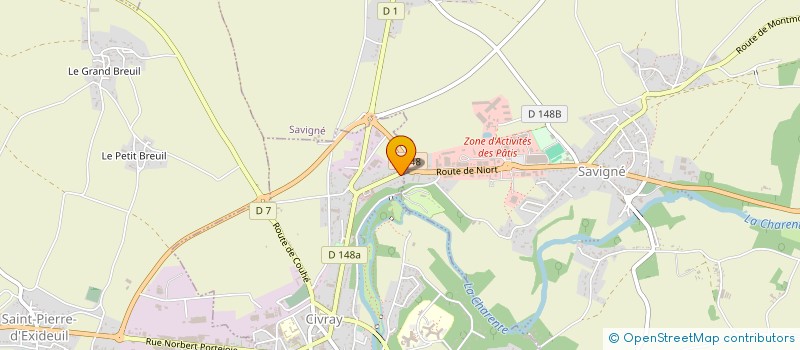 localisation de l'entreprise SCEA DE LA SAPINIERE à LA BAULE-ESCOUBLAC