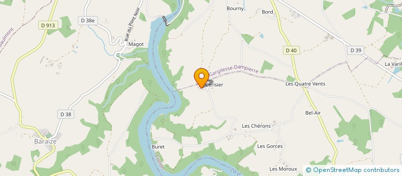 localisation de l'entreprise SCEA DE LA SENTINETTE à CUZION