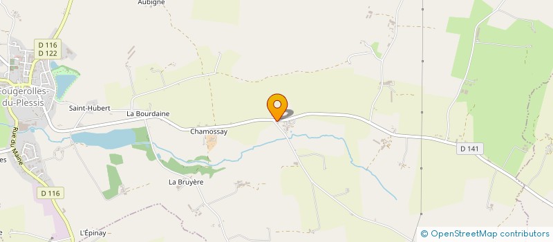 localisation de l'entreprise SCEA DE LA THOMASSIERE à FOUGEROLLES-DU-PLESSIS