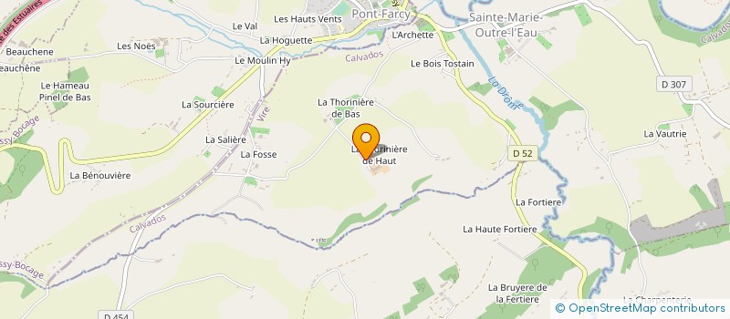 localisation de l'entreprise SCEA DE LA THORINIERE à SAINTE MARIE OUTRE L'EAU