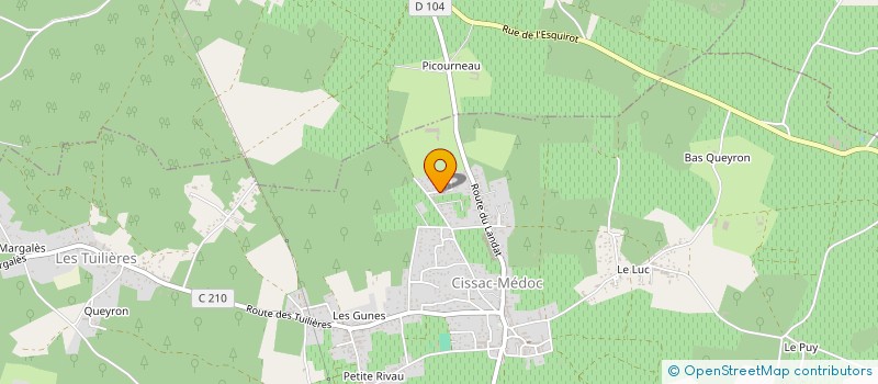 localisation de l'entreprise SCEA DE LA TONNELLE à CISSAC-MEDOC