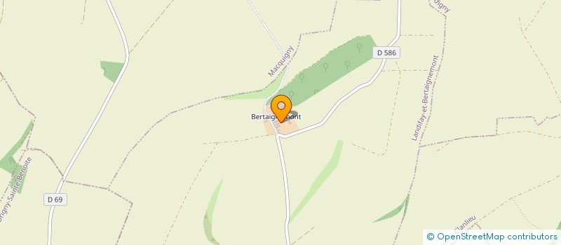 localisation de l'entreprise SCEA DE LA VALLEE ROCHETTE à LANDIFAY-ET-BERTAIGNEMONT