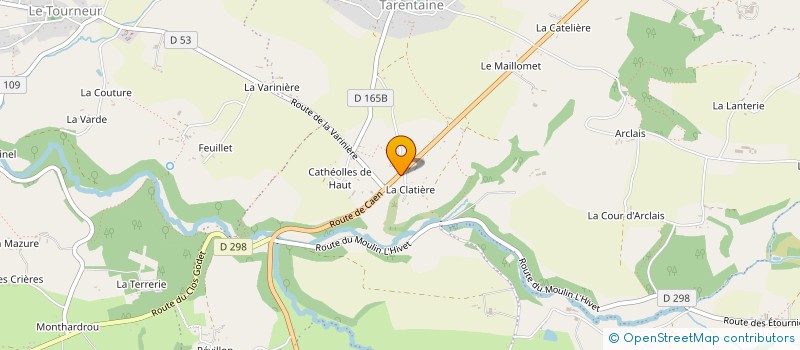 localisation de l'entreprise SCEA DE LA VAUTELIERE  SOULEUVRE EN BOCAGE