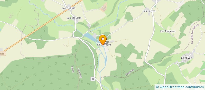 localisation de l'entreprise SCEA DE LA VERNIERE  CHASNAY