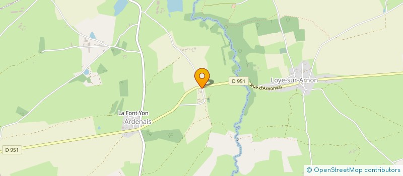 localisation de l'entreprise SCEA DE LA VERRERIE à ARDENAIS