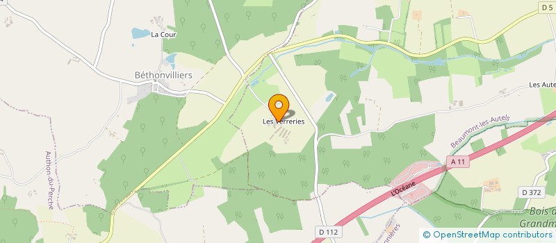 localisation de l'entreprise SCEA DE LA VERRERIE à BEAUMONT-LES-AUTELS