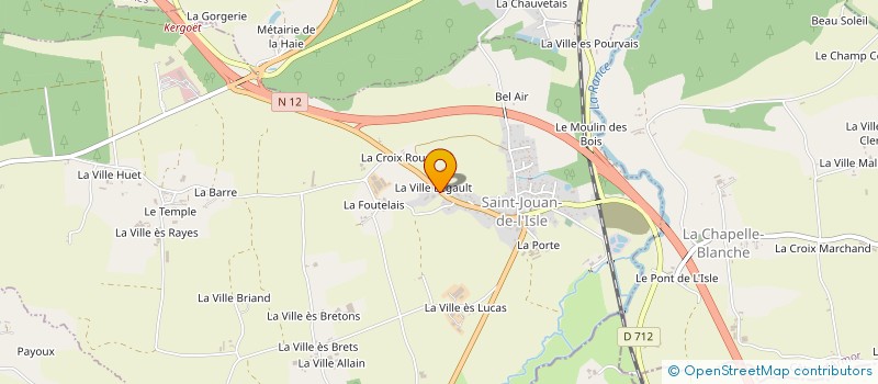 localisation de l'entreprise SCEA DE LA VIEUXVILLE  SAINT-JOUAN-DE-L'ISLE