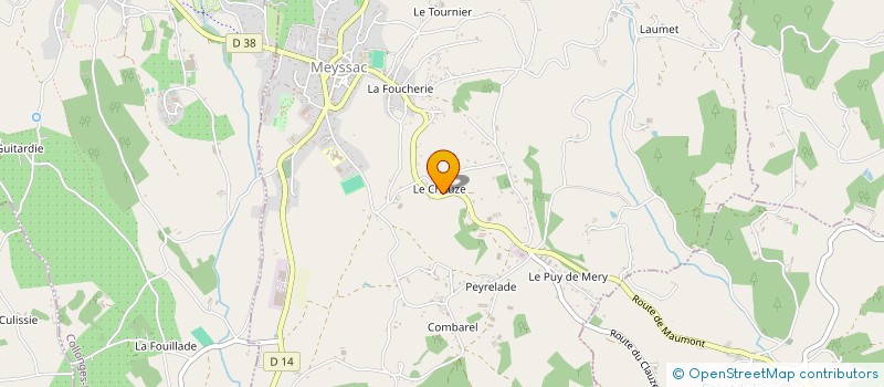 localisation de l'entreprise SCEA DE LA VIGNE DU MOULIN A VENT  MEYSSAC