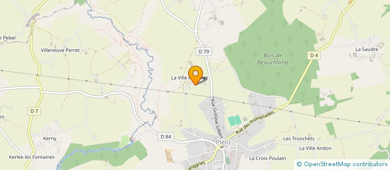 localisation de l'entreprise SCEA DE LA VILLE ANDONNET à PLELO