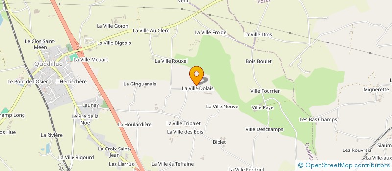 localisation de l'entreprise SCEA DE LA VILLE DOLAIS  QUEDILLAC