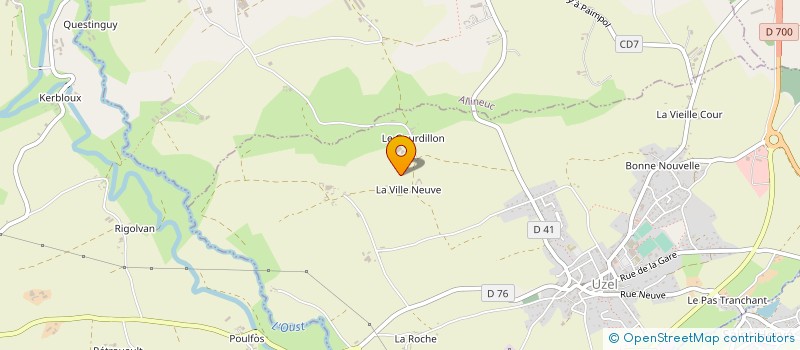 localisation de l'entreprise SCEA DE LA VILLENEUVE à MERLEAC