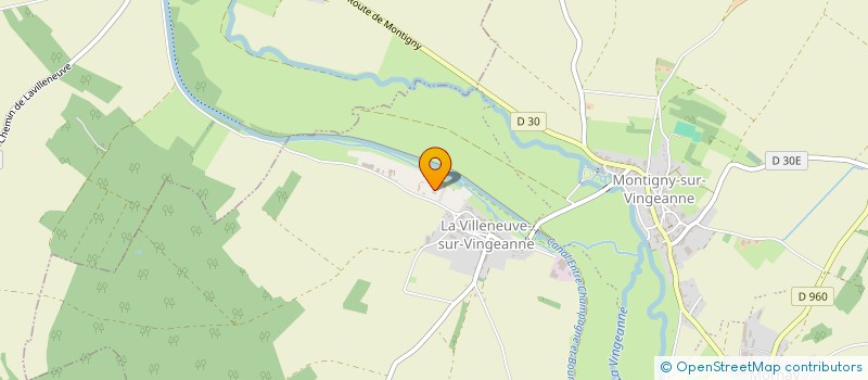 localisation de l'entreprise SCEA DE LA VINGEANNE  MONTIGNY-MORNAY-VILLENEUVE-SUR-VINGEANNE