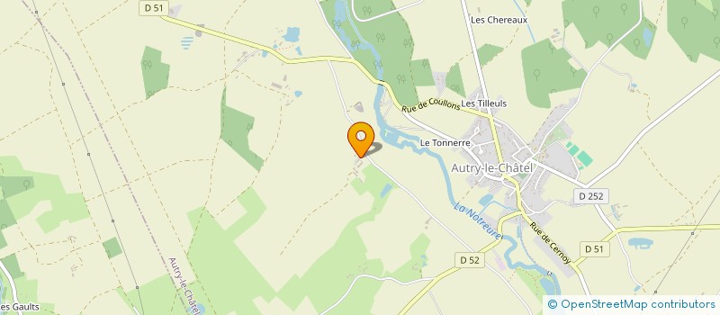 localisation de l'entreprise SCEA DE LA VOLINIERE à AUTRY-LE-CHATEL