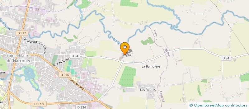 localisation de l'entreprise SCEA DE LEPLU à SAINT-HILAIRE-DU-HARCOUET