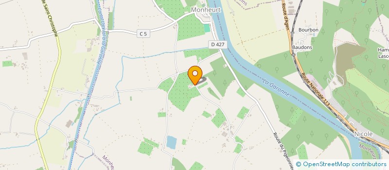 localisation de l'entreprise SCEA DE LESCOUFIDE  MONHEURT