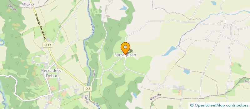 localisation de l'entreprise SCEA DE LIBAROS  SARRAGUZAN