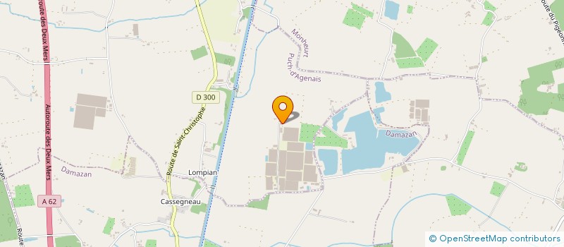 localisation de l'entreprise SCEA DE LOMPIAN  PUCH-D'AGENAIS