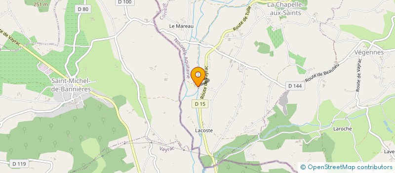 localisation de l'entreprise SCEA DE LOULIER à LA CHAPELLE-AUX-SAINTS