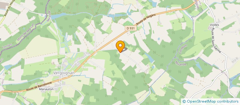 localisation de l'entreprise SCEA DE LUZEN à VERGOIGNAN