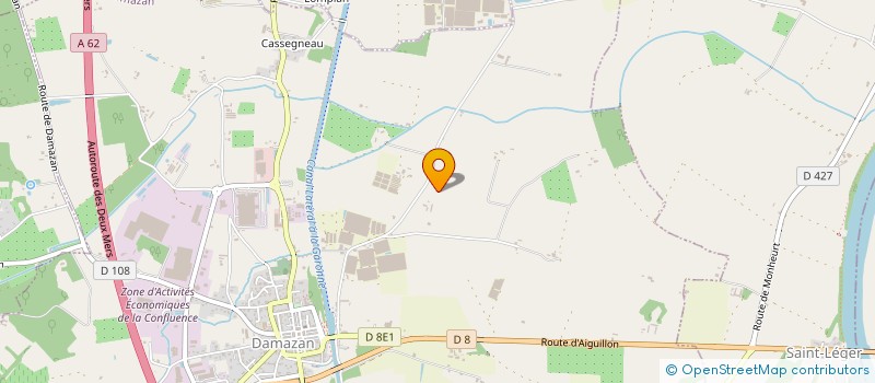 localisation de l'entreprise SCEA DE MAJOUREAU  DAMAZAN