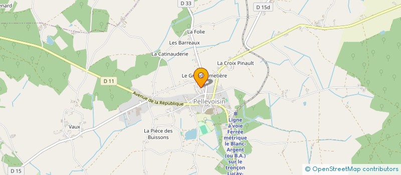 localisation de l'entreprise SCEA DE MALAISE à PELLEVOISIN