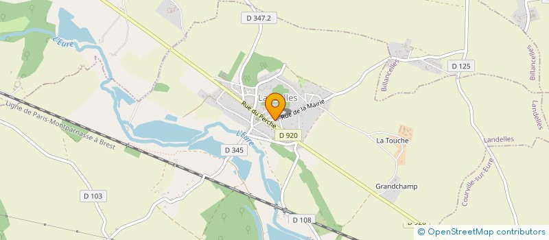 localisation de l'entreprise SCEA DE MANDRES à BILLANCELLES