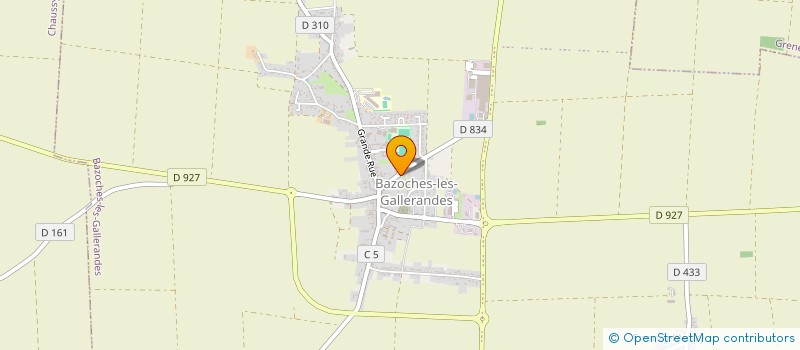localisation de l'entreprise SCEA DE MARAINVILLIERS à BAZOCHES-LES-GALLERANDES