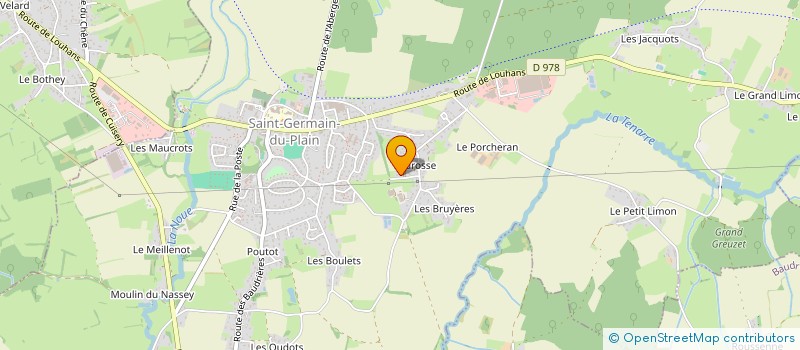localisation de l'entreprise SCEA DE MAROSSE  SAINT-GERMAIN-DU-PLAIN