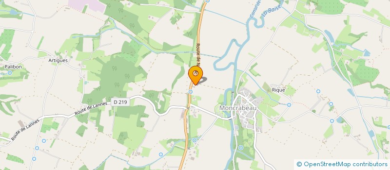 localisation de l'entreprise SCEA DE MARSAN  MONCRABEAU