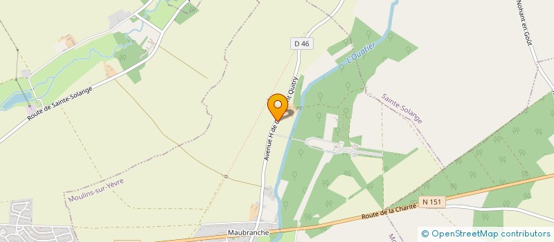 localisation de l'entreprise SCEA DE MAUBRANCHE à MOULINS-SUR-YEVRE