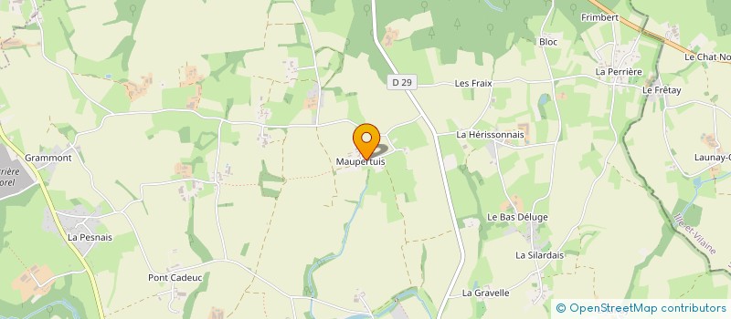 localisation de l'entreprise SCEA DE MAUPERTUIS à LES CHAMPS-GERAUX
