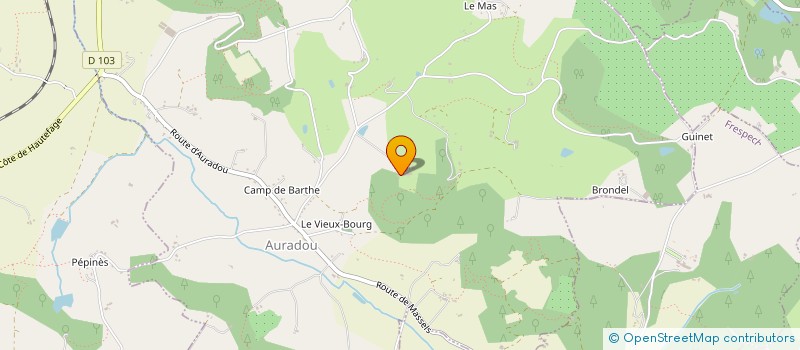 localisation de l'entreprise SCEA DE MAURIERES à AURADOU