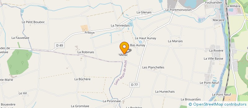 localisation de l'entreprise SCEA DE MELAC  SAINT-MALO-DE-PHILY