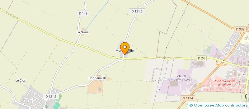 localisation de l'entreprise SCEA DE MONDONVILLE à AMILLY