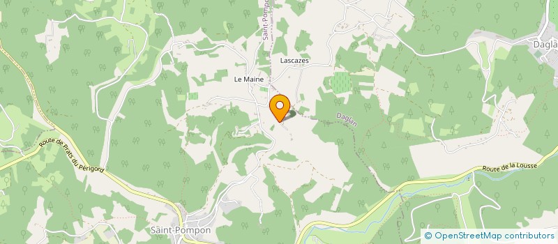 localisation de l'entreprise SCEA DE MONROUDIER  SAINT-POMPON