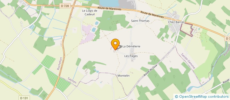 localisation de l'entreprise SCEA DE MONTBRUNEAU à SAINTE-GEMME