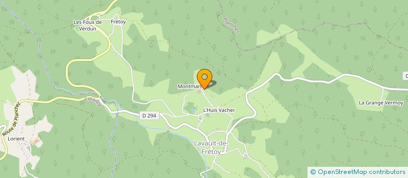 localisation de l'entreprise SCEA DE MONTMARTIN à LAVAULT-DE-FRETOY