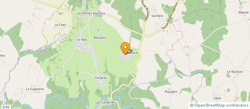 localisation de l'entreprise SCEA DE NEUVILLARD  SAINT-BONNET-BRIANCE