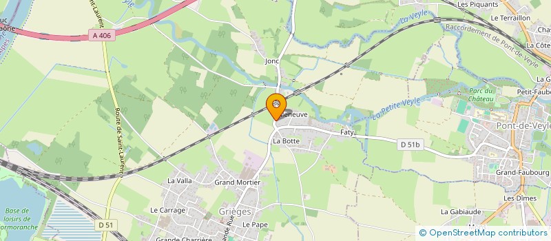 localisation de l'entreprise SCEA DE NOAILLAT à CORMORANCHE-SUR-SAONE