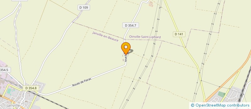 localisation de l'entreprise SCEA DE PARAS à JANVILLE-EN-BEAUCE