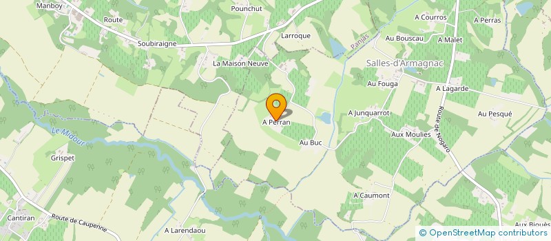 localisation de l'entreprise SCEA DE PERROT à SAINTE CHRISTIE D'ARMAGNAC