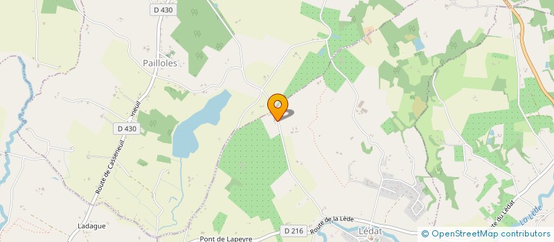 localisation de l'entreprise SCEA DE PONT VIEUX  LEDAT