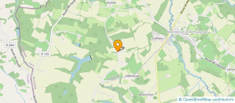 localisation de l'entreprise SCEA DE POUTEOU à LANNEMAIGNAN