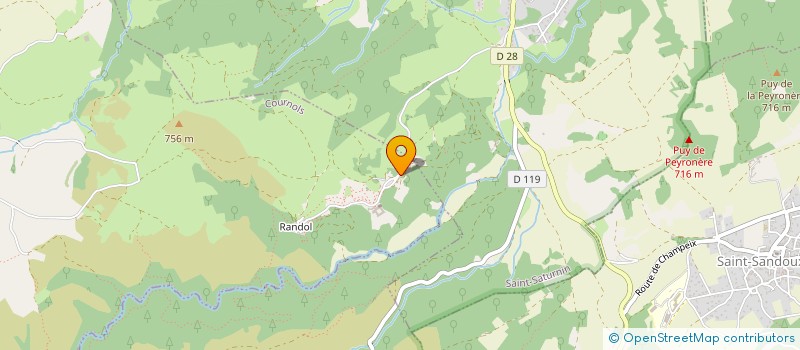 localisation de l'entreprise SCEA DE PRADELOUP à COURNOLS