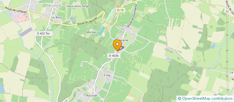 localisation de l'entreprise SCEA DE QUINTAINE  CLESSE