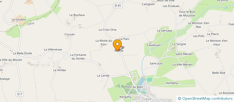localisation de l'entreprise SCEA DE RETEAC  TREVE