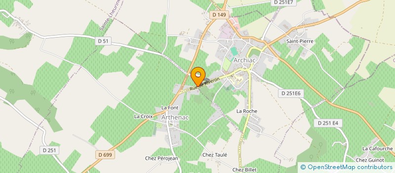 localisation de l'entreprise SCEA DE RIVERON à ARCHIAC