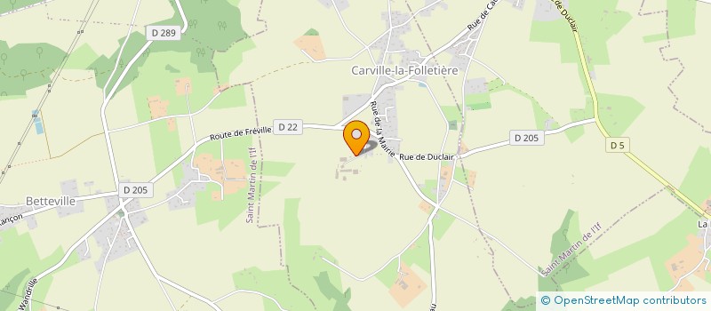 localisation de l'entreprise SCEA DE RIVILLE  CARVILLE-LA-FOLLETIERE