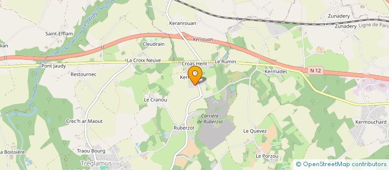 localisation de l'entreprise SCEA DE RUBERZOT  TREGLAMUS