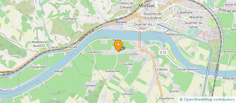 localisation de l'entreprise SCEA DE SAINT BENOIT à MOISSAC